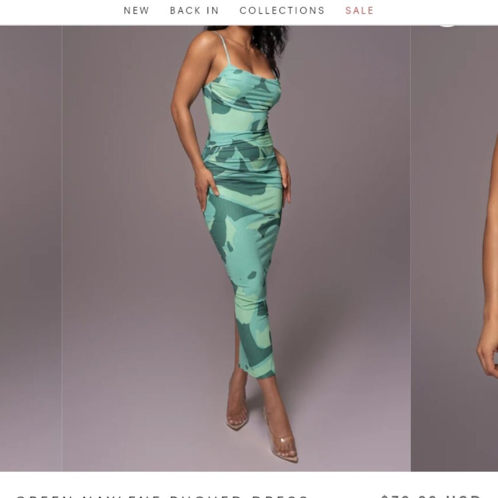Green Naylene Dress